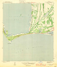 1943 Map of Cape San Blas, Gulf County, FL — High-Res | Pastmaps